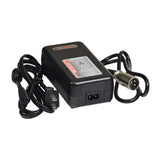 24 Volt 2.0 Amp XLR HP0060W(L2) Lithium-ion Battery Charger, featuring a black power supply with attached wires and plug, designed exclusively for 24V Li-ion battery systems in scooters.