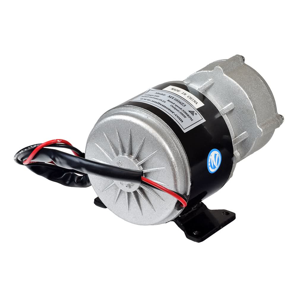 24 volt 350 watt electric bicycle gear motor 24 Volt 350 Watt MY1016Z3 Gear Reduction Electric Motor with 9 Tooth 1/8" Bicycle Chain Sprocket