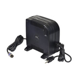 24 Volt 8.0 Amp XLR EA1230B (A24080-10D) Battery Charger by Battery Maximizer, featuring wires, LED indicators, and a 3-pin XLR connector for mobility scooters and power chairs.