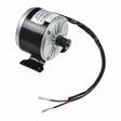 24 Volt 250 Watt MY1016 Electric Motor with 5M Belt Sprocket, featuring visible wiring. Suitable for various applications, excluding Razor Ground Force Go-Karts. Capable of rotation in both directions.