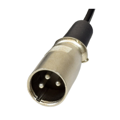 Close-up of the 36 Volt 4.0 Amp HP0180WC XLR Battery Charger (High Power) connector plug, highlighting its cylindrical shape and attached cable, emphasizing its robust build for efficient scooter battery charging.