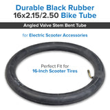 16x2.15/2.50 Inner Tube with Angled Valve Stem