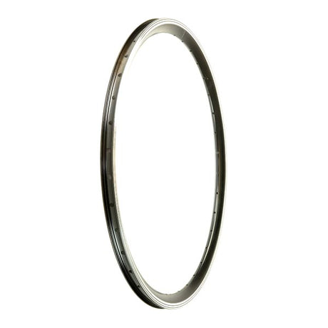 Close-up of a 26 Double Wall Electric Bike Rim, showcasing the black frame and bicycle wheel. Designed for e-bike builds, compatible with Smart Pie or Magic Pie electric hub motors.