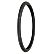 26x1-1/2 Black Street Bicycle Tire with K125 Tread featuring shallow grooves for multiple conditions, ideal for classic street bikes, shown with detailed black tread pattern.