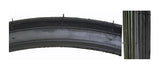 26x1-3/8 Street S6 Bicycle Tire from Sunlite featuring a black rubber structure with holes, ideal for replacing old 26x1-3/8 bike tires.