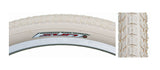 Close-up of the 26x2.125 Cruiser 927 Bicycle Tire from Sunlite, showcasing the tire's tread pattern and sidewall texture. Ideal for replacing old 26x2.125 bike tires.