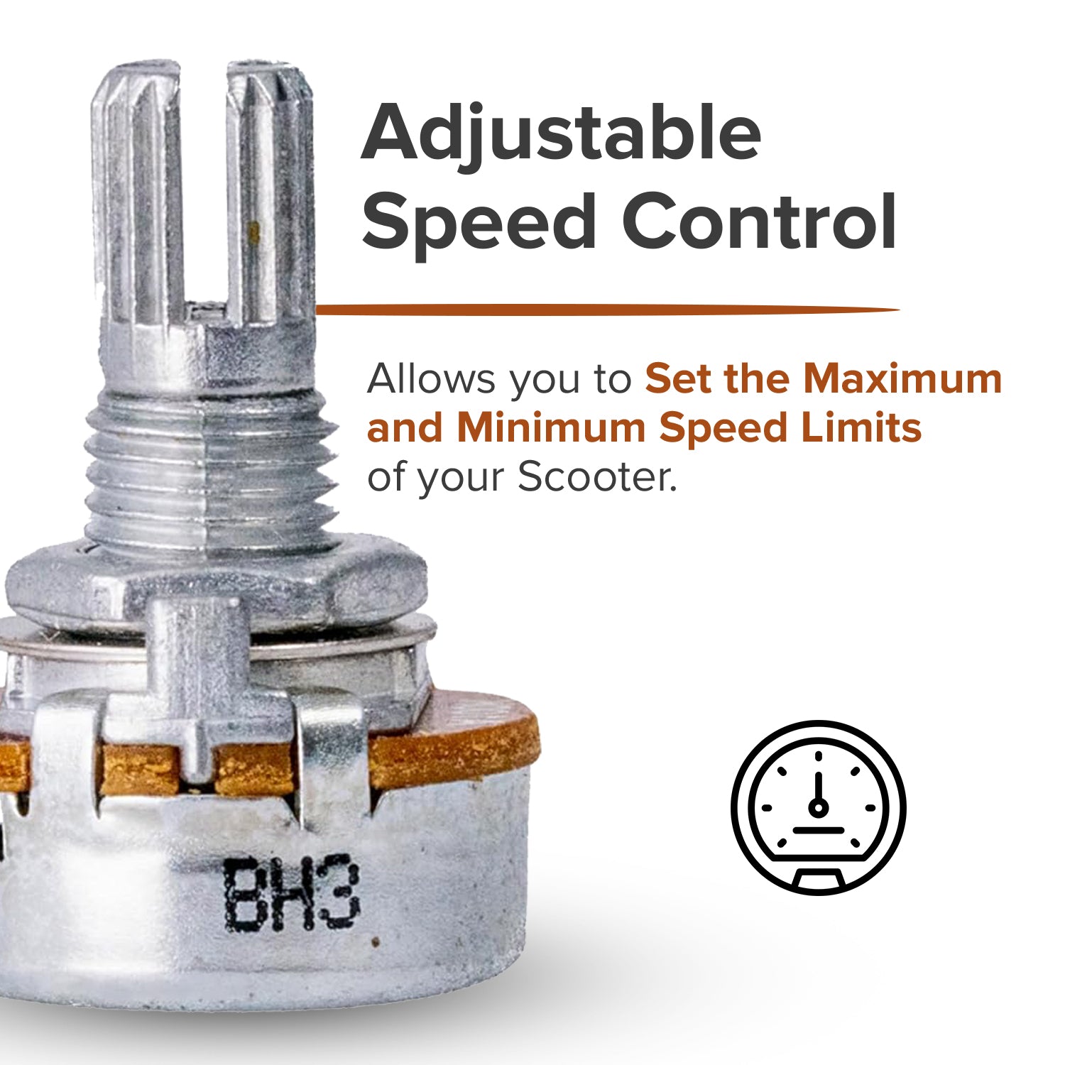 Speed Pot (Rabbit/Turtle) Switch for Pride and Go-Go Mobility Scooters (DWR9905H009)
