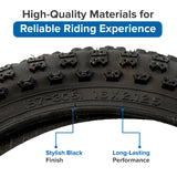 16x2.125 Black MX3 Bicycle Tire with K50 Tread