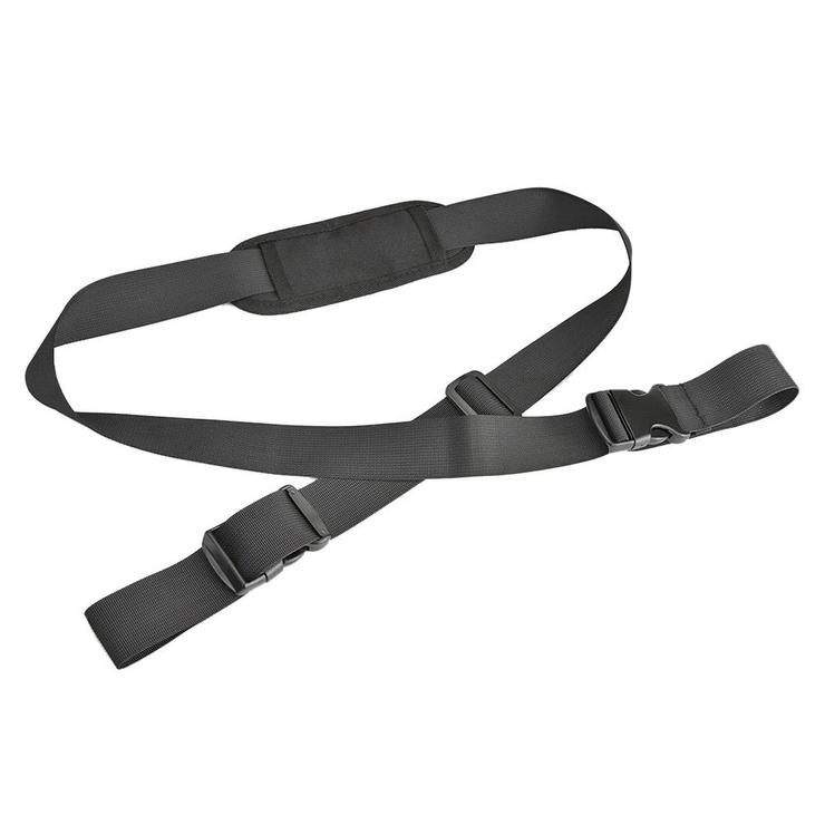 Nylon Shoulder Carrying Strap for Hover-1 Alpha & Journey Folding Electric Scooters, featuring a black strap with an adjustable buckle for easy transportation of various scooter models.