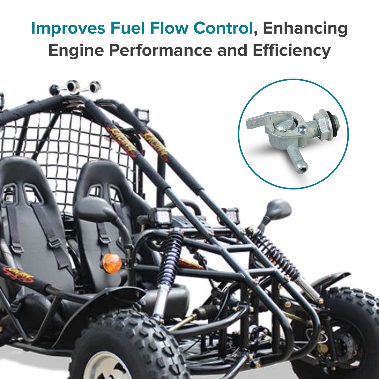 Petcock Fuel Valve for 2013, 2014, & 2015 Kandi Go-Karts