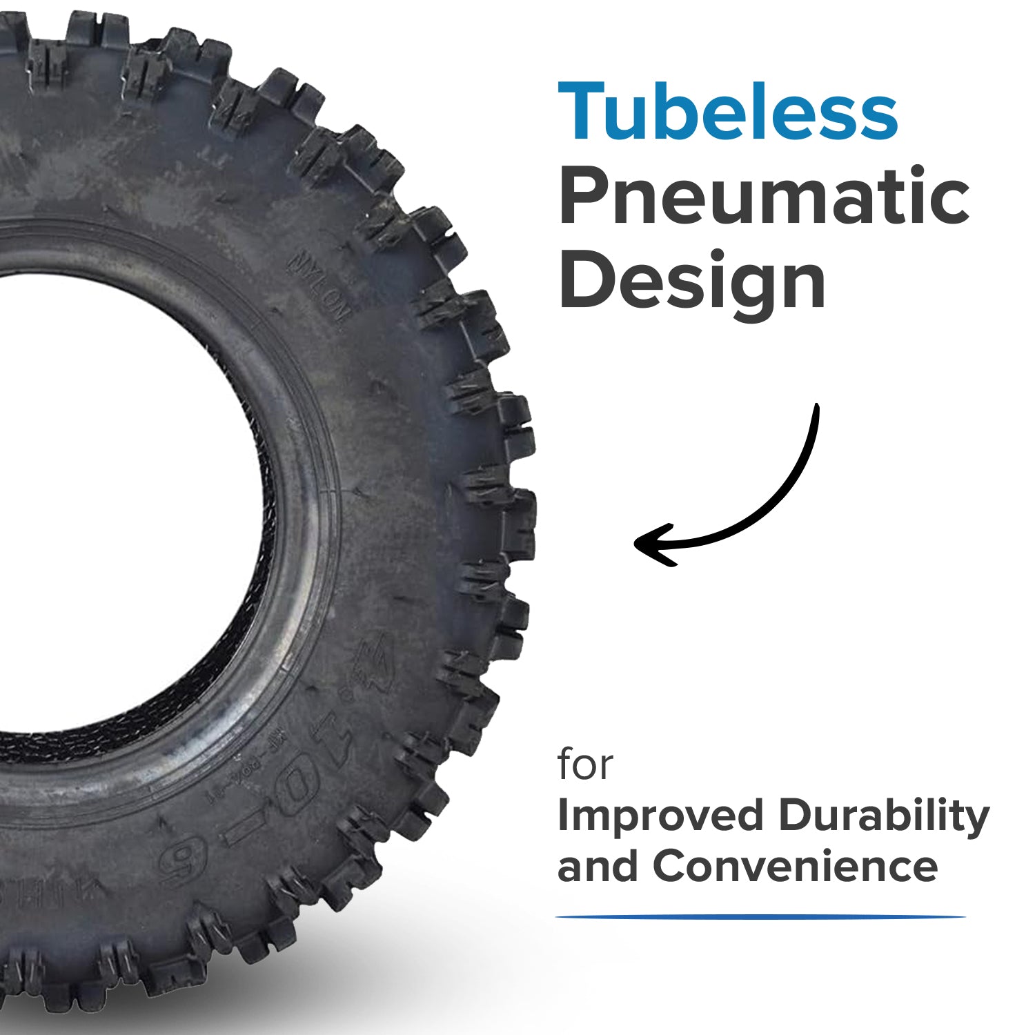 4.10-6 Knobby Tread Tire for the X-PRO 40cc Mini Bike