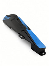 Top view of the Hiboy DK1 chain cover with blue accents
