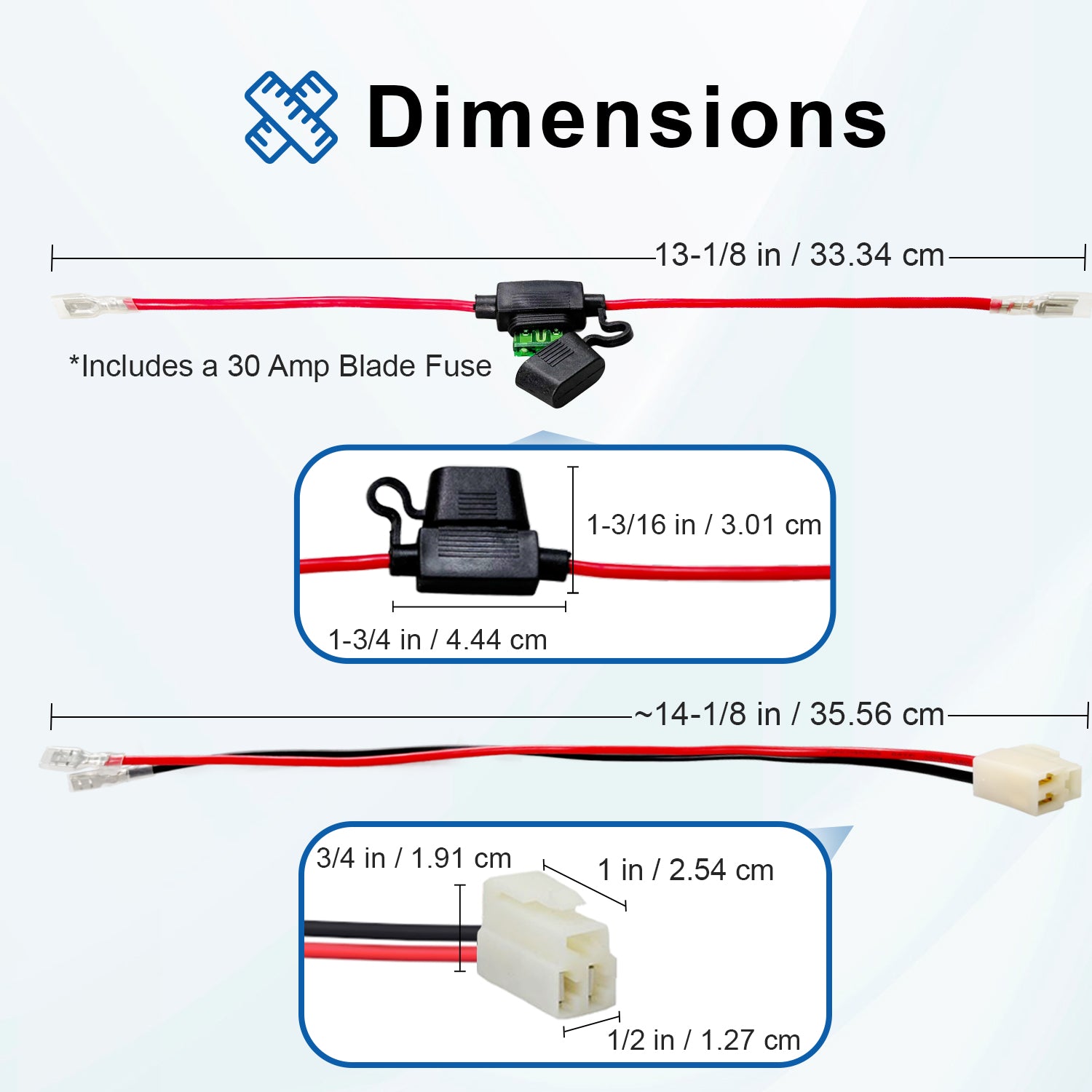 24 Volt 2.3 Ah Battery Pack with 30 Amp Fuse & Wiring for the Razor Crazy Cart Shift (Versions 1+) & Crazy Cart Shift Lightshow