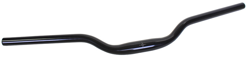 3 Rise MTB/City Handlebar in Black with 31.8mm Clamp, featuring a sleek black tube and integrated lever, ideal for bikes and scooters.