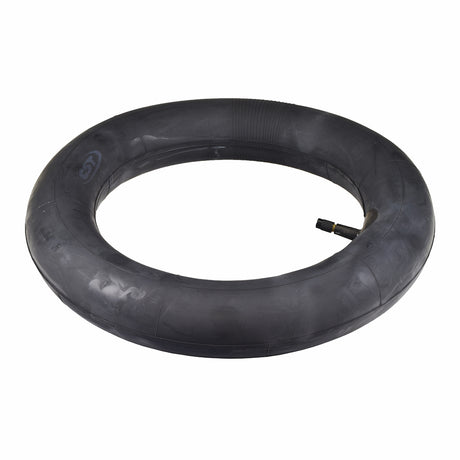 3.00-10 Inner Tube with Straight Valve Stem, shown as a black tire tube suitable for 10 rims, featuring a clearly visible straight valve stem.