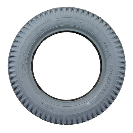 14x3 (3.00-8) Foam-Filled Mobility Tire (Flush Profile; 2.125 Bead Width) with Powertrax C248 Tread, featuring a solid insert and knobby pattern, ideal for scooters and power chairs.