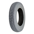 14x3 (3.00-8) Foam-Filled Mobility Tire features a smooth flush profile and Powertrax C248G Tread, showcasing its robust, flat-free design ideal for scooters or power chairs.