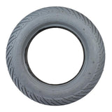 14x3 (3.00-8) Foam-Filled Mobility Tire with C917G Access V-Groove Tread; features a black rim and non-marking gray tread, designed for power chairs like Merits Gemini (P301) and Quickie models.