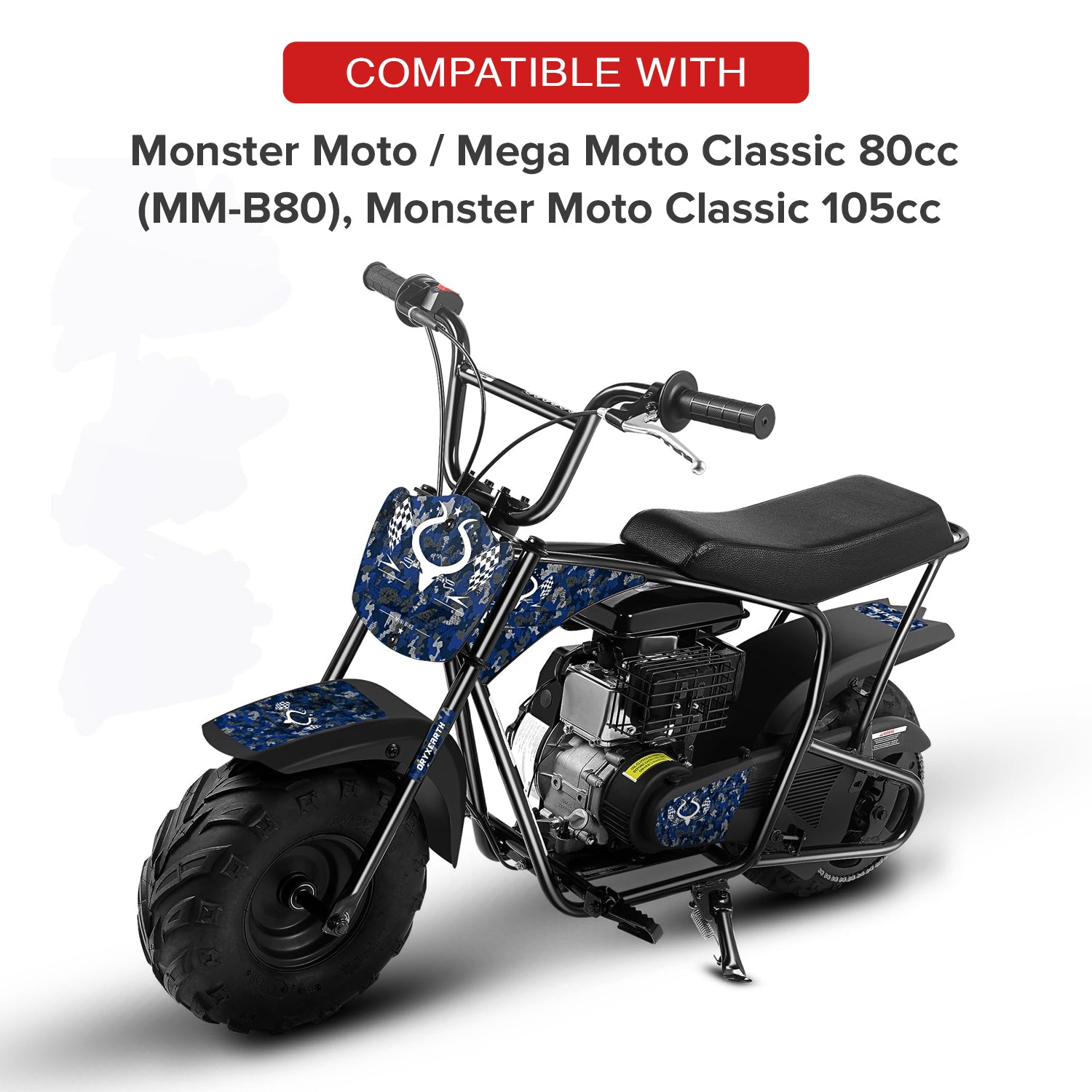Kickstand with Spring for the Monster Moto / Mega Moto Classic 105cc, Classic 1000w, MM-B80 80cc, Motovox MBX10, & MBX11 Mini Bikes