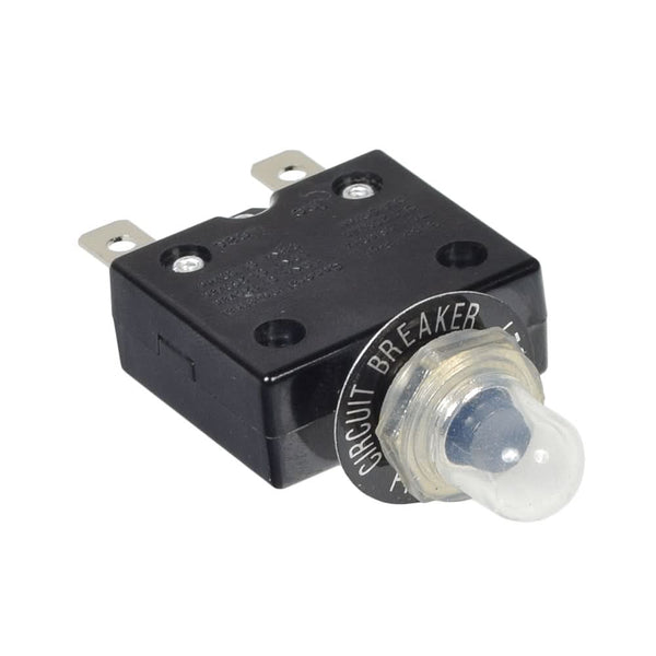 30 Amp (30A) 50VDC 125/250VAC Push-Button Reset Circuit Breaker