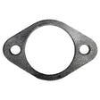 30 mm Gasket: A metal circle with two holes, possibly a suitable carburetor intake gasket for various small engines like ATVs, go-karts, and street scooters.