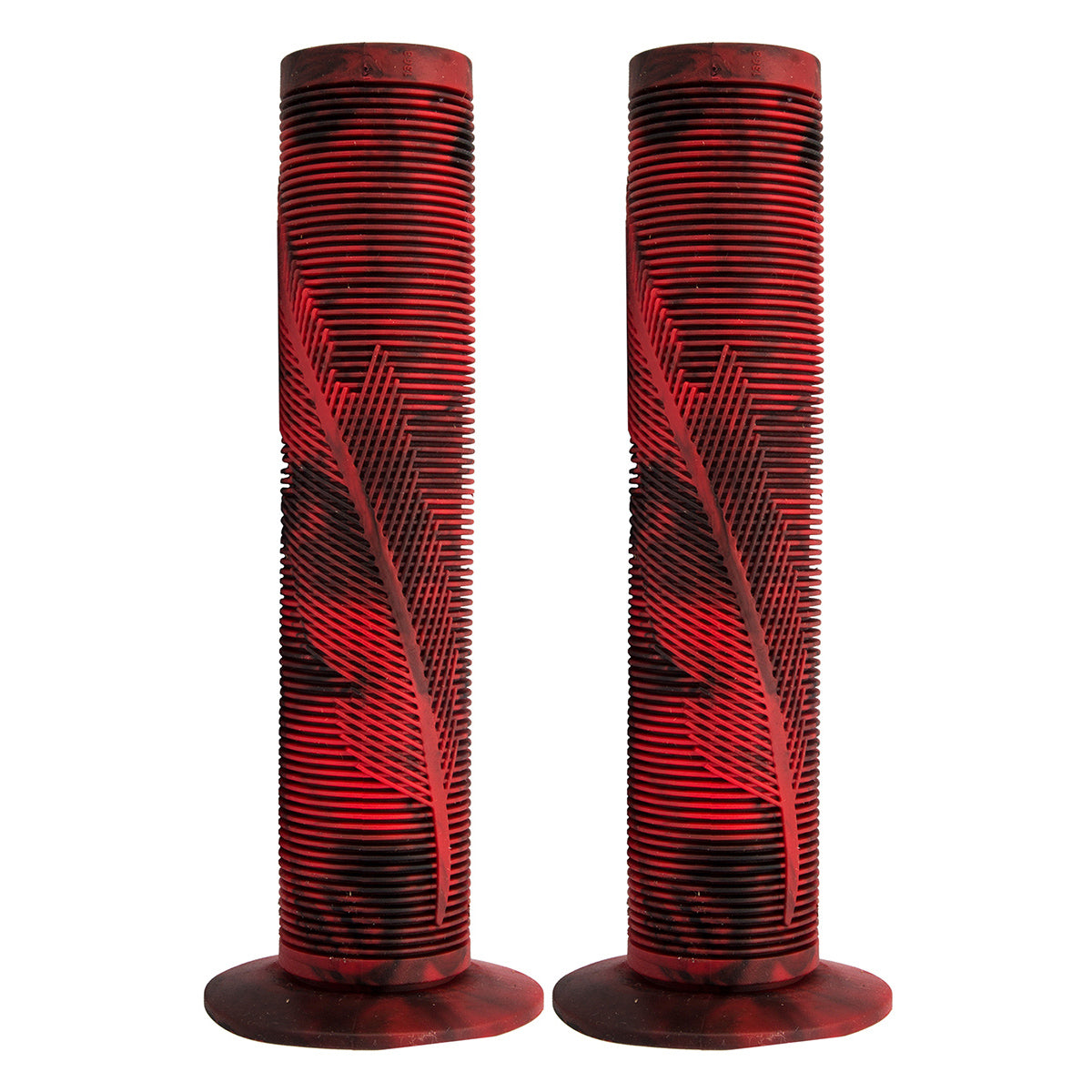 150 mm Grips for Fuzion Pro Kick Scooters (Set of 2) featuring textured surfaces and bar ends, designed for enhanced grip and control.