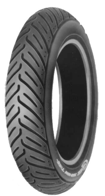 Cheng Shin 3.50-10 (100/90-10) C917 Tread TL Scooter Tire close-up, showcasing detailed tread pattern for street-legal mopeds and scooters.