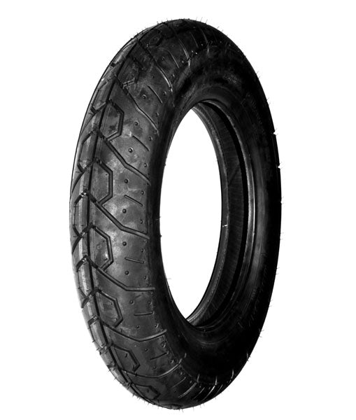 Bridgestone 3.50-12 (110/100-12) ML17A Front Tire for 1992 - 2007 Honda Helix, showcasing close-up of the tread pattern, ideal for larger Honda scooters like the Elite 250 and Helix 250.