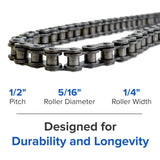 84 Link 420 Chain for ATVs, Dirt Bikes, & Mini Bikes.