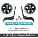 Training Wheels with Brackets & Hardware (Set of 2)
