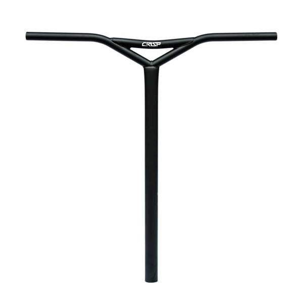 34.9 mm Crisp Lewis Williams Signature Kick Scooter Handlebar, featuring a black rectangular shape with a white logo and text, designed for durability with 25 height and width.