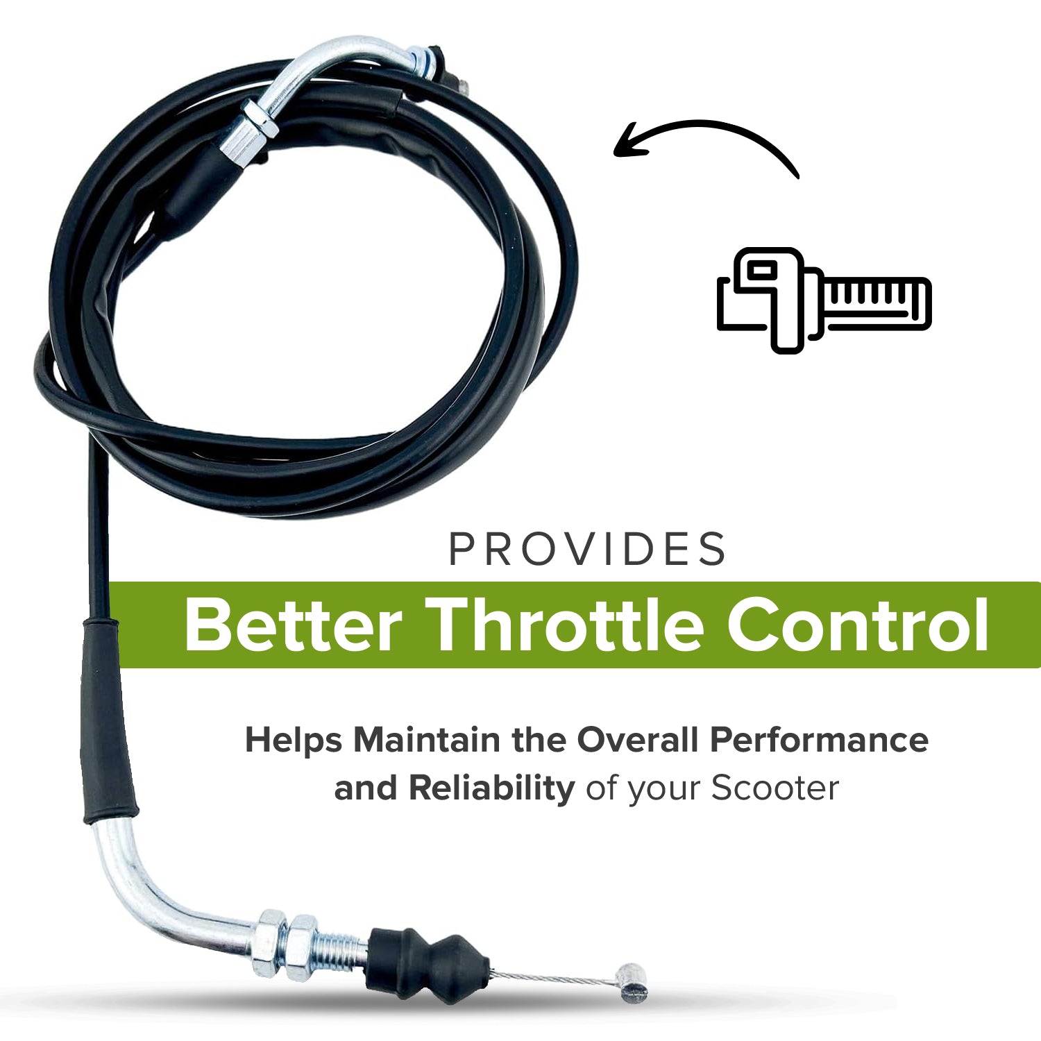 Throttle Cable for Baja Sun City (SC50) & Retro (RT50) Scooters