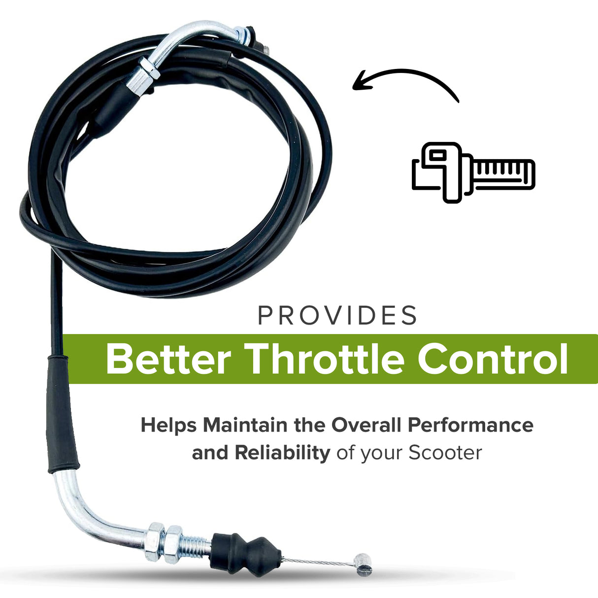 Throttle Cable for Baja Sun City (SC50) & Retro (RT50) Scooters