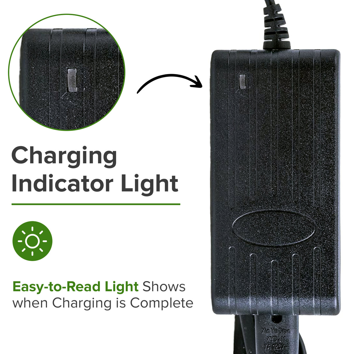 18 Volt 1.5 Amp 2.1mm ID Minimoto Sport Racer Coaxial Battery Charger
