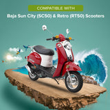 Throttle Cable for Baja Sun City (SC50) & Retro (RT50) Scooters