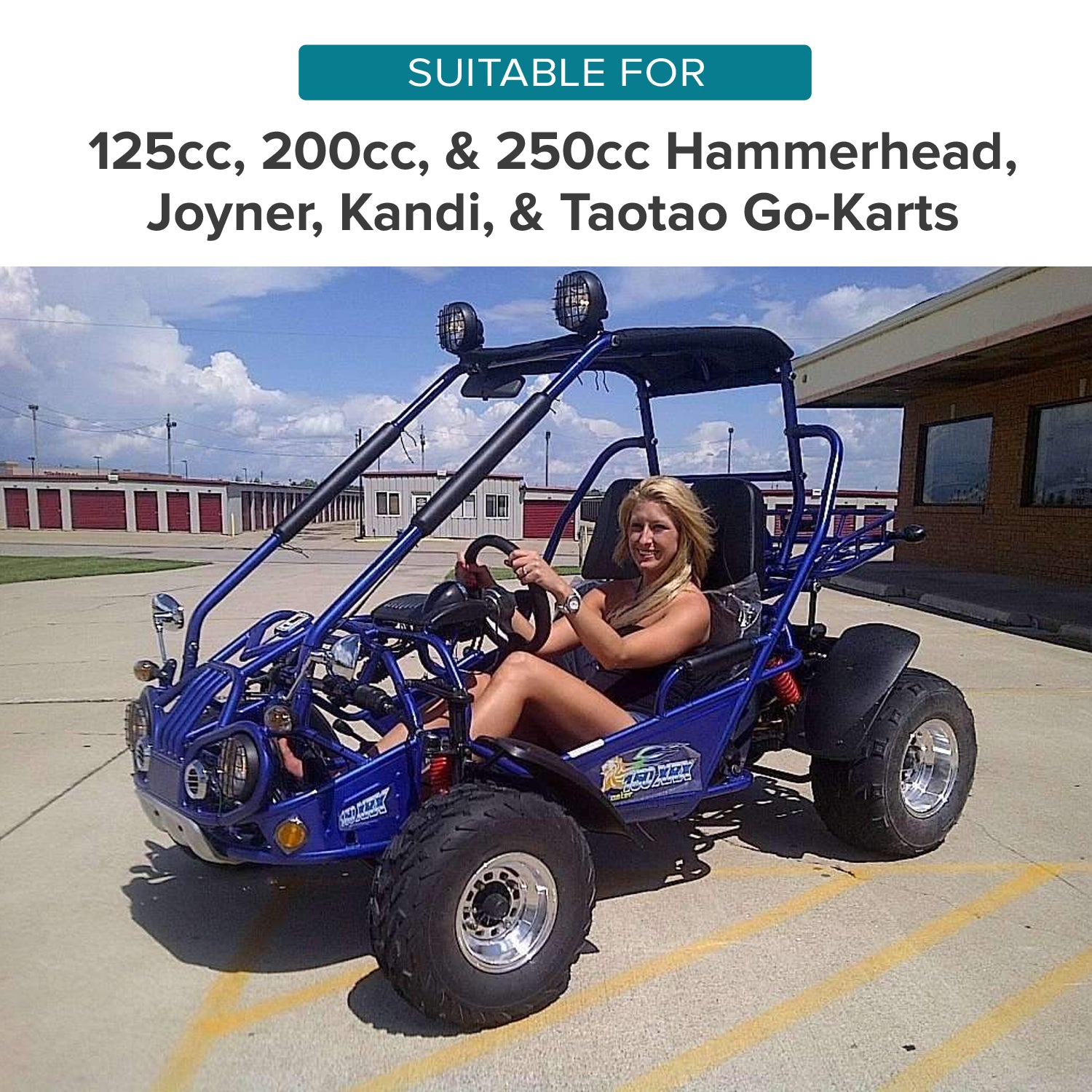 Petcock Fuel Valve for 125cc, 200cc, & 250cc Hammerhead Off-Road®, Joyner, Kandi, & Taotao Go-Karts