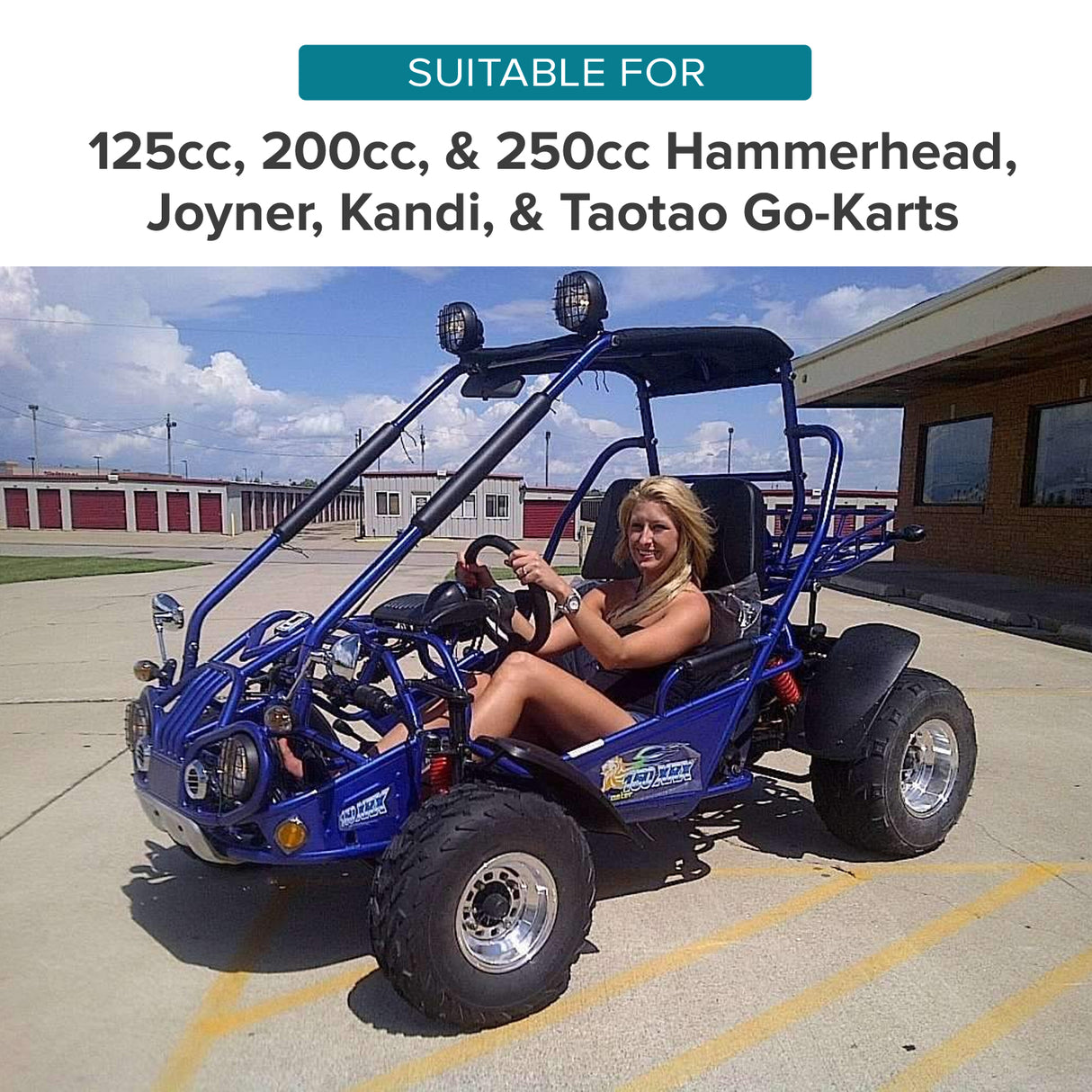 Petcock Fuel Valve for 125cc, 200cc, & 250cc Hammerhead Off-Road®, Joyner, Kandi, & Taotao Go-Karts