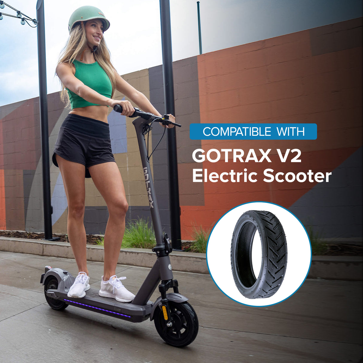 50/75-6.1" Pneumatic Tire for GOTRAX Electric Scooters