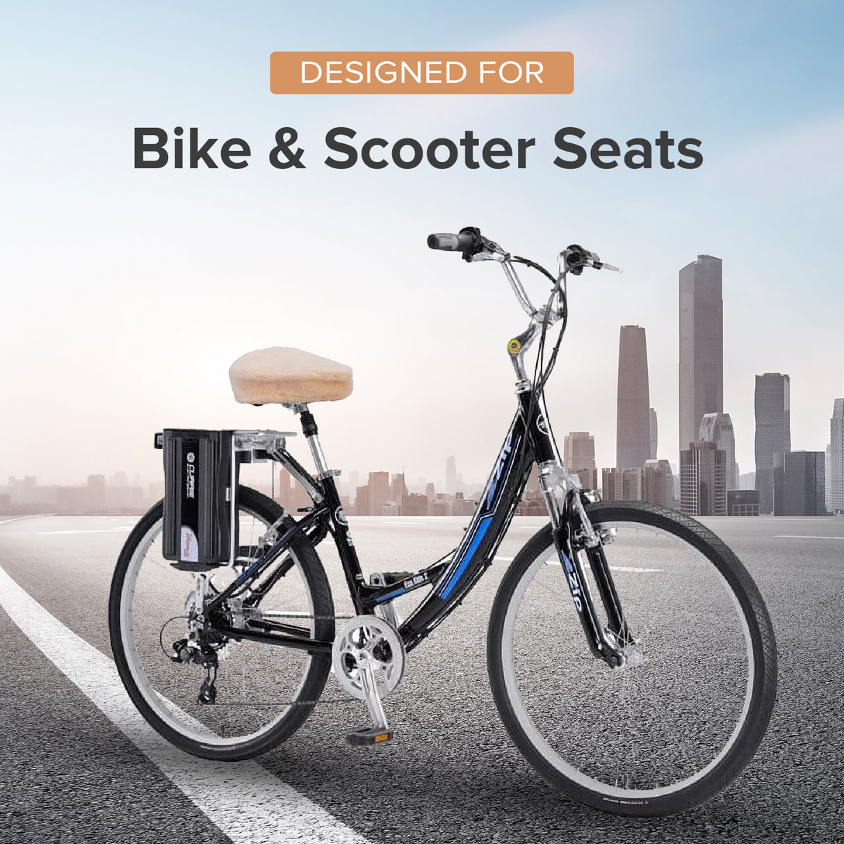 Universal Fleece Seat Cover for Bike & Scooter Seats