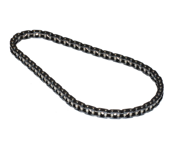 74 Link 8 mm 05T Chain, shown in close-up on a white background, highlighting its 74 links and approximate 5/18 width, suitable for Razor Dirt Quad and other applications.