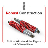 12" Adjustable Shocks for Go-Karts & Mini Bikes (Set of 2)