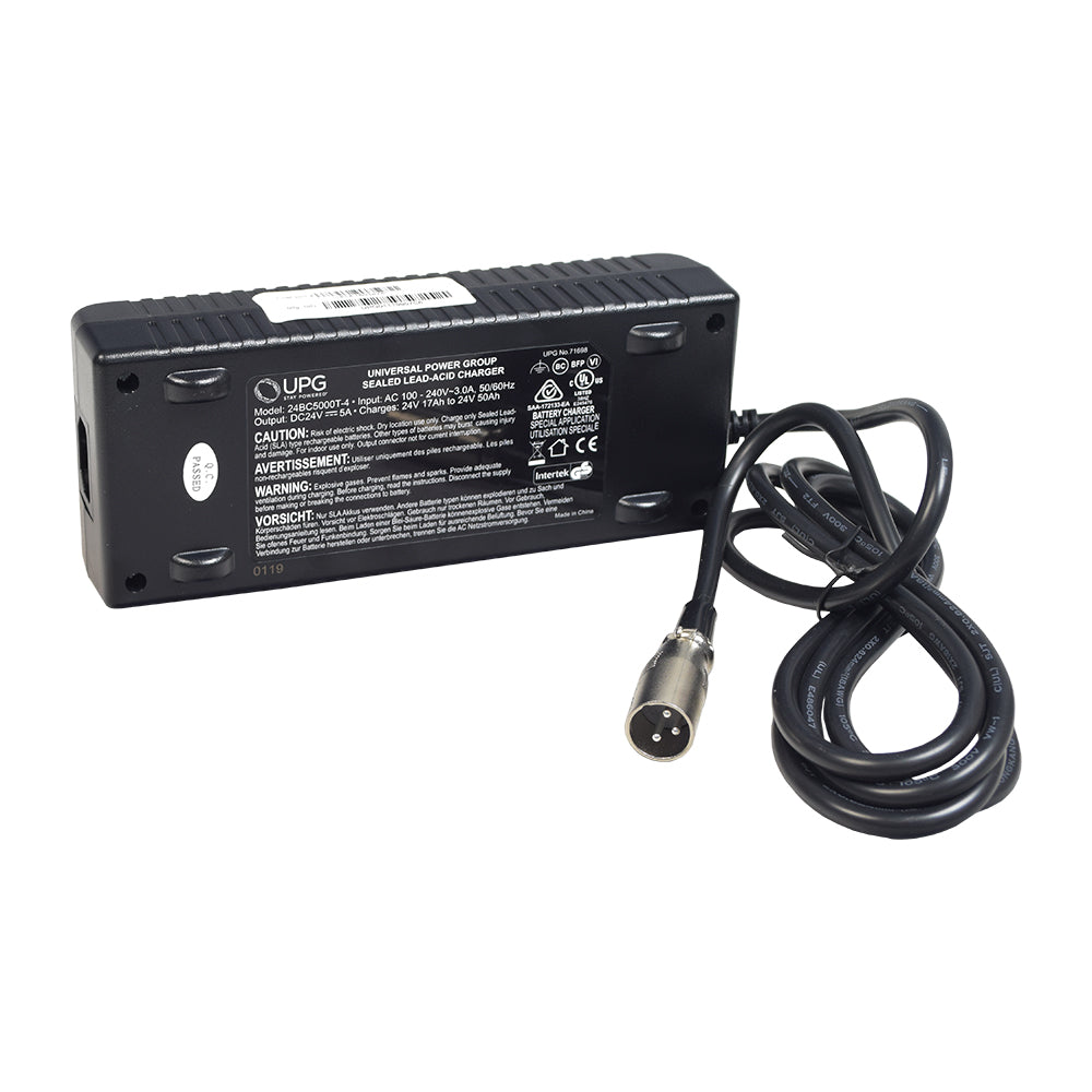 CHARGER, OFFBOARD, LOW INHIBIT, AC 100V-240V, DC 28.6V @5A, W/ USA CORDSET (CPC)