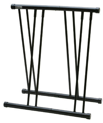 4-Bike Parking Rack featuring a sturdy black metal stand with four legs, suitable for securely parking bicycles or scooters. Ideal for various types of scooters and bikes.