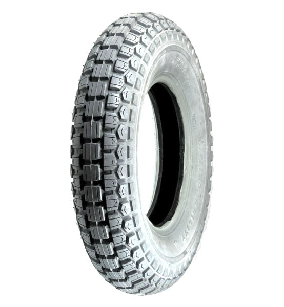 Close-up of a 4.00-8 Pneumatic Mobility Tire with C168G Ability Knobby Tread, showcasing its rugged, knobby tread pattern designed for Jazzy 1170XL/1170XL Plus power chairs.