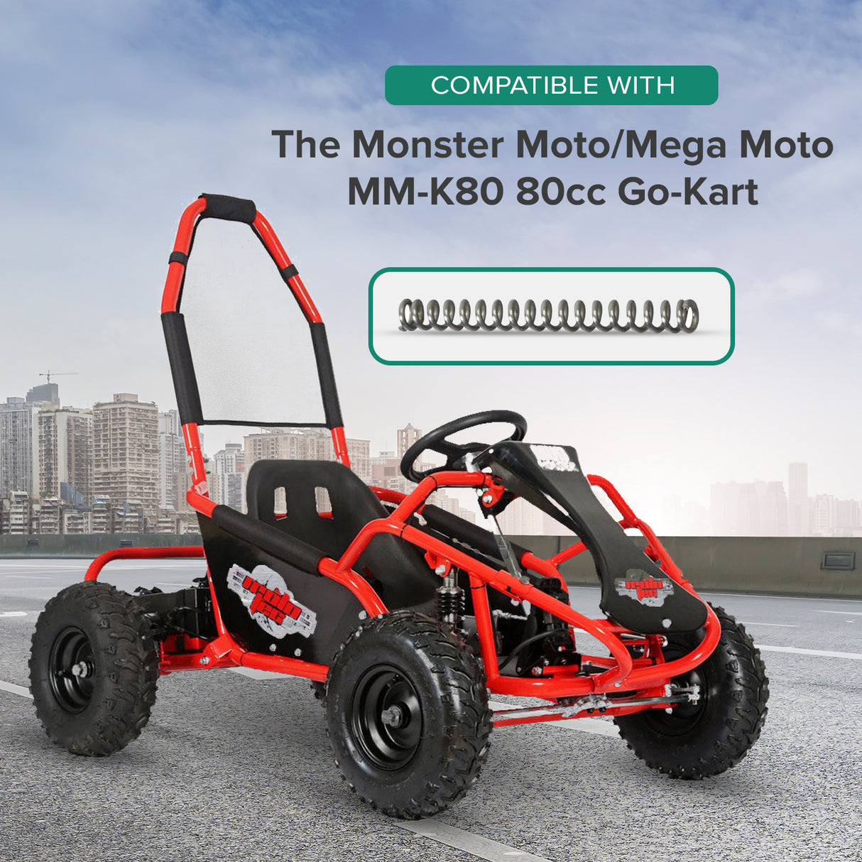 Throttle Cable Return Spring for the Monster Moto / Mega Moto MM-K80 80cc Go-Kart