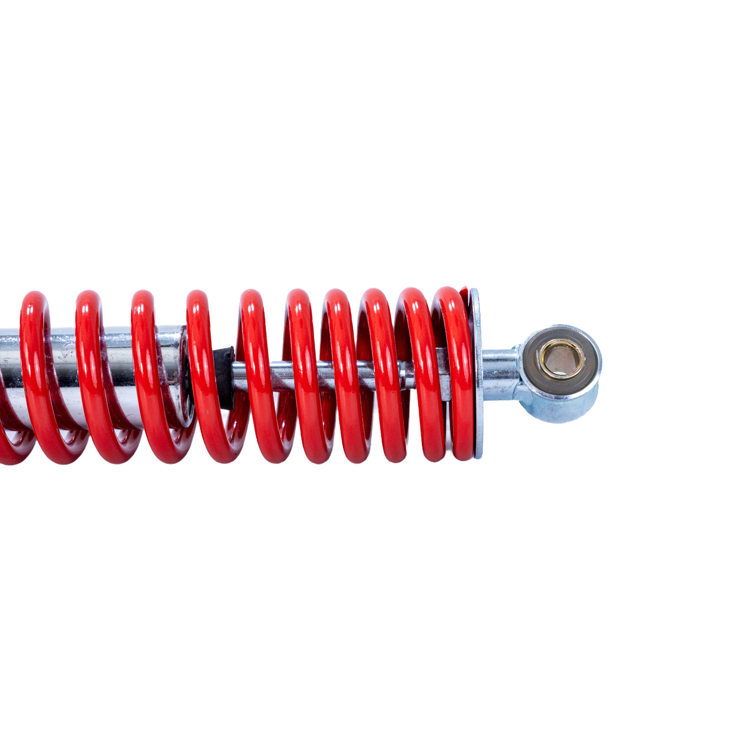 12-3/4 (325 mm) Adjustable Shock with 10 mm Eyes for 150cc - 250cc Hammerhead Off-Road® Go-Karts (Set of 2) (Blemished) featuring a red coil spring with minor scratches.