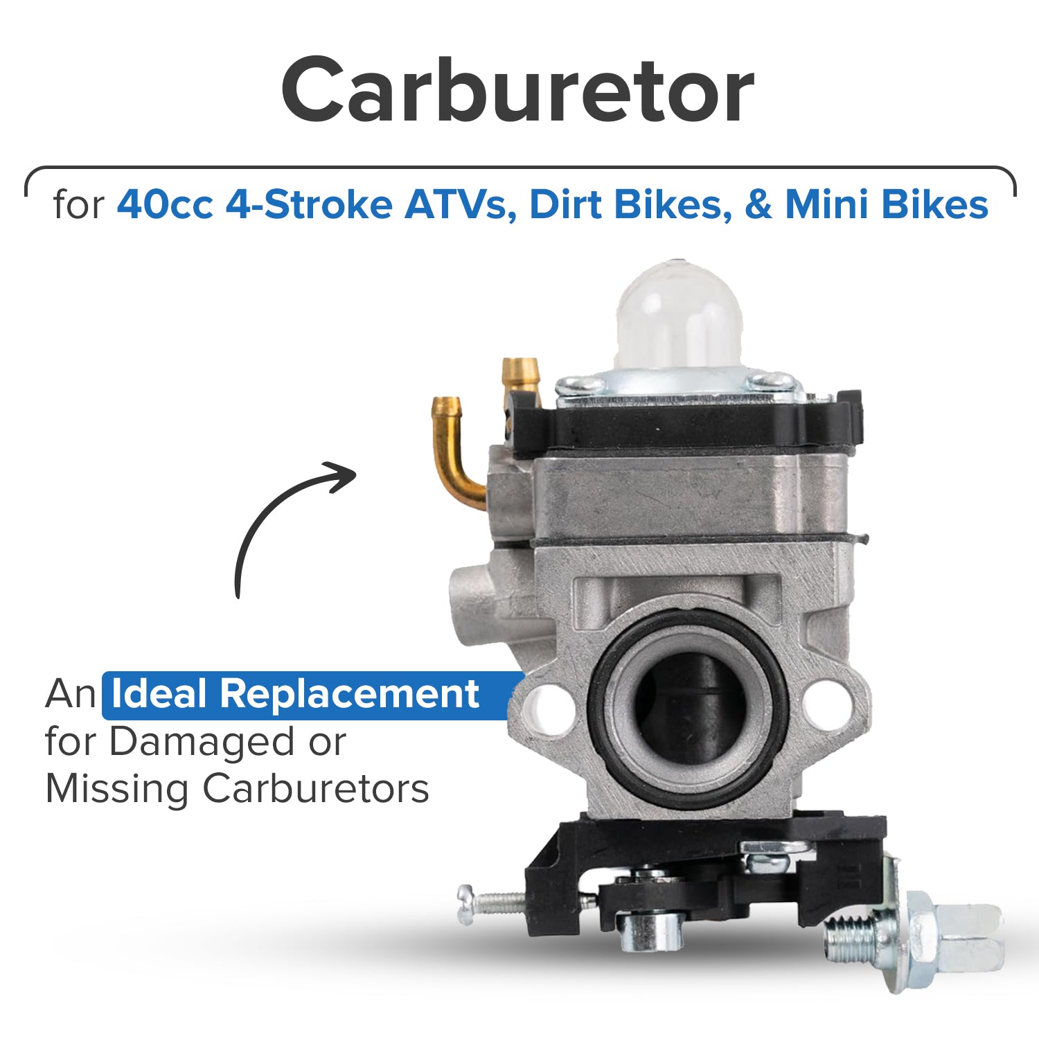 Carburetor for the Fit Right DB003 40cc 4-Stroke Mini Bike