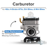 Carburetor for the Fit Right DB003 40cc 4-Stroke Mini Bike