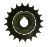 420 Chain 20 Tooth Sprocket for 163cc 5.5 Hp & 196cc 6.5 Hp Go Cart Engines, featuring a black gear with a central hole, designed for jack shaft assembly and adaptable applications.