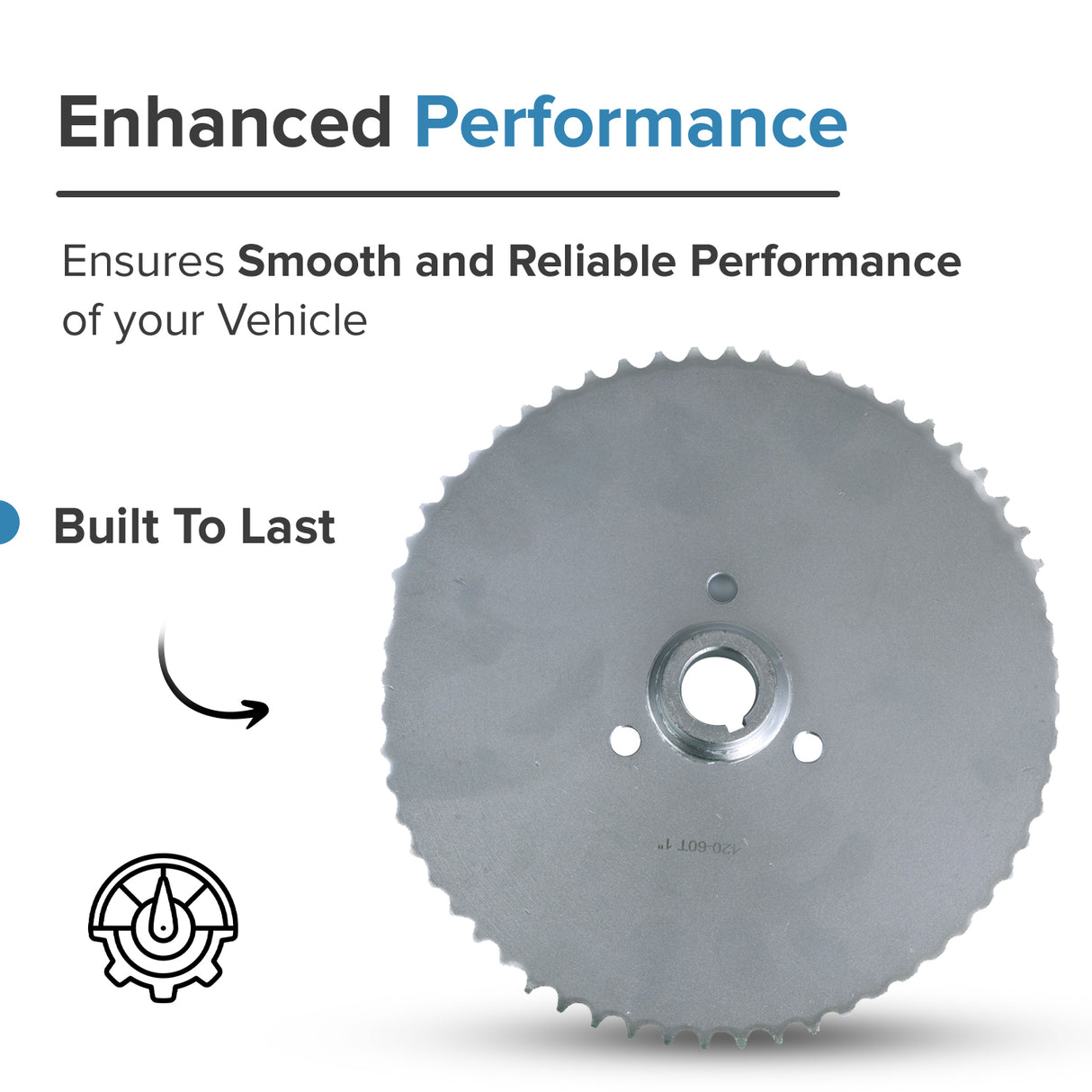 Go-Kart Live Axle Sprocket - 40/41/420 Chain 60 Tooth with 1" Bore & 1/4" Keyway